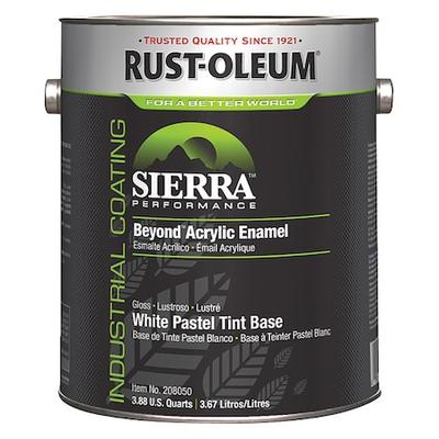 RUST-OLEUM 208050 Interior/Exterior Paint, Glossy, Water Base, White Pastel, 1