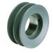 ZORO SELECT 2BK32 1/2" to 1-1/2" Quick Detachable Bushed Bore 2 Groove 3.35 in