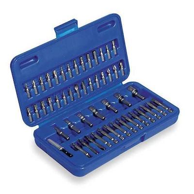 WESTWARD 1VXP5 51 Piece Screwdriver Bit Set, 1/4 in Hex Shank Size