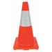 ZORO SELECT 6FHA0 Traffic Cone, Standard Shape, PVC, 18 in H, Orange, One