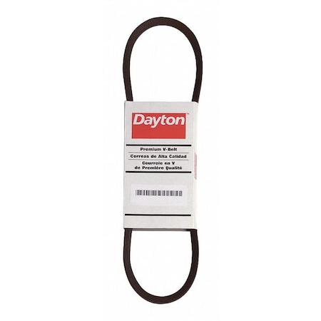 DAYTON B108 V-Belt, Power King, B108, B, NR, 111 in, 21/32 in Top Width