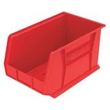 AKRO-MILS 30260RED Hang & Stack Storage Bin, Red, Plastic, 18 in L x 11 in W x