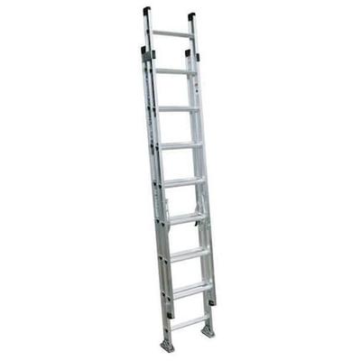 WERNER D1516-2 16 ft Aluminum Extension Ladder, 300 lb Load Capacity