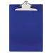 SAUNDERS 21602 8-1/2" x 11" Plastic Clipboard 1", Blue