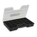 WESTWARD 2HFR8 Adjustable Compartment Box with 5 to 22 compartments, Plastic, 2