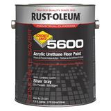 RUST-OLEUM 251291 1 gal Floor Paint, High Gloss Finish, Silver Gray, Water Base
