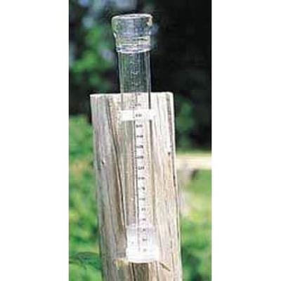 ZORO SELECT 3KLT6 Rain Gauge,11-7/8X2 In Dia,Clear-Vu