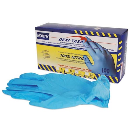 HONEYWELL NORTH LA049PF/M Dexi-Task, Disposable Gloves, 5.00 to 5.99 mil Palm,