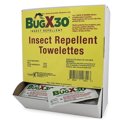 BUGX 18-750 Insect Repellent,DEET 30 per., 50PK