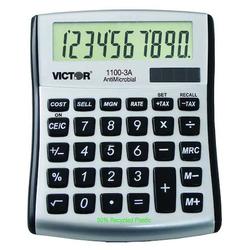 VICTOR TECHNOLOGY 1100-3A Portable Calculator,LCD,10 Digits