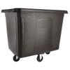 Best Outdoor Trash Cans With Wheels - RUBBERMAID FG461600BLA Cube Truck,5/8 cu. yd.,500 lb. Cap,Black Review 