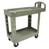 RUBBERMAID COMMERCIAL FG450088BEIG Utility Cart with Deep Lipped Plastic