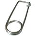 ZORO SELECT U39632.004.0093 Safety Pin, Spring Wire, C1065, Zinc, 15/16 in Usbl
