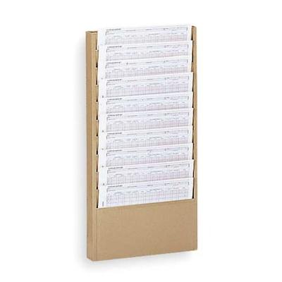 DURHAM MFG 406-08 Literature Rack 10 Compartments, 13-1/4