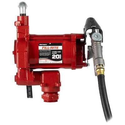 FILL-RITE FR700V Fuel Transfer Pump, 115V AC, 20 gpm Max. Flow Rate , 1/3 HP,