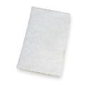 TOUGH GUY 2NTG7 Scouring Pad,6"L,9"W,Nylon,White,PK20