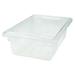 RUBBERMAID COMMERCIAL FG330900CLR Food/Tote Box,14 qt.