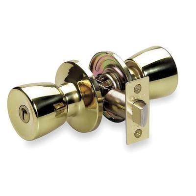 MASTER LOCK TUO0303/T6P Knob Lockset,Mechanical,Privacy,Grd. 3