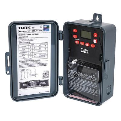 TORK EWZ120 Electronic Timer,Astro 7 Days,SPDT