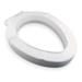 BEMIS GR4LE-000 Toilet Seat, Without Cover, Plastic, Elongated, White