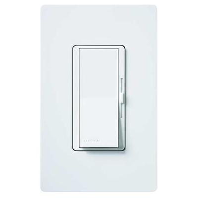 LUTRON DV-103P-WH Lighting Dimmer, Slide, 3-Way, Decora
