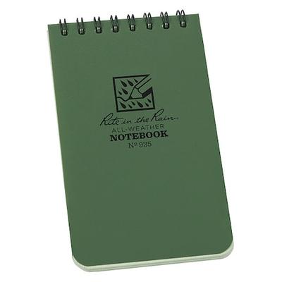 RITE IN THE RAIN 935 All Weather Memo Book,Universal,3 x 5 In