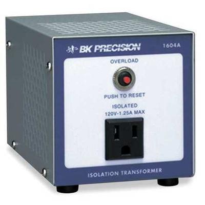 B&K PRECISION 1604A Isolation Transformer, 150 VA, Not Rated, 117 to 124V AC,