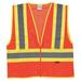 KISHIGO 1055-XL XL Class 2 High Visibility Vest, Orange