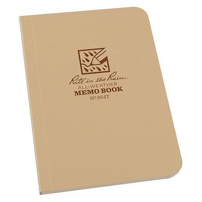 RITE IN THE RAIN 954T All Weather Memo Book,Univ,3-1/2 x 5 in.