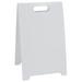 SEE ALL INDUSTRIES TP-WBLNK Blank Floor Stand Safety Sign, 20 in H, 12 in W,