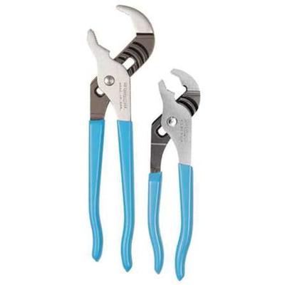 CHANNELLOCK VJ-2 2 Piece Plastic Grip Tongue and Groove Plier Set Dipped Handle