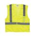 KISHIGO 1083-5X 5XL Class 2 High Visibility Vest, Lime