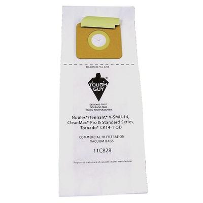 TOUGH GUY 11C828 Vacuum Bag, 2-ply, Paper Bag, 10 PK