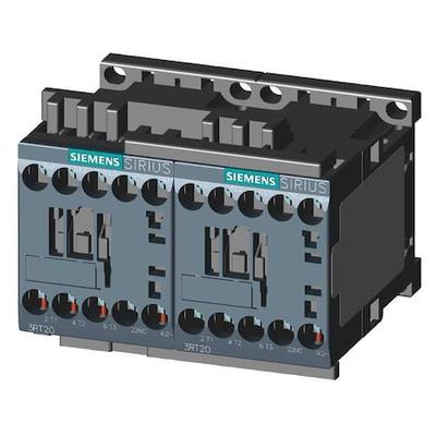 SIEMENS 3RA23178XB301AK6 IEC Magnetic Contactor, 3 Poles, 110/120 V AC, 12 A,