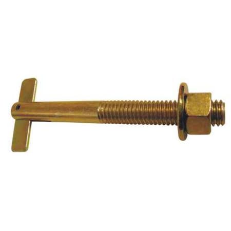ZORO SELECT GCPT38334 DFS T-Anchor Screw Anchor, 3-3/4"L, Carbon Steel, 4 PK