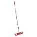 UNGER SMCMR 60 in L Flat Mop Kit, Clamp On Connection, Cut-End, Red,