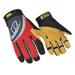 RINGERS GLOVES 355-10 Rescue Gloves,L,Red,PR