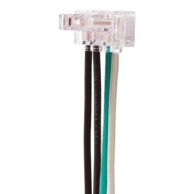 HUBBELL WIRING DEVICE-KELLEMS SNAPSPP1NA Switch Wiring Mod,120-277V,6in,Solid