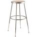 NATIONAL PUBLIC SEATING 3LLV9 Round Stool, Height Range 25" to 33", Hardboard