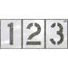 C.H. HANSON 70358 Stencil,Number Kit,12pcs.,12 x 9 In.