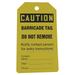 ZORO SELECT 43Z347 Caution Tag,5-3/4 x 3-1/4,PK25