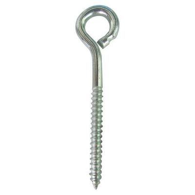 ZORO SELECT U17022.037.0300 Eye Wood Screw Without Shoulder, 3/8"-16, 3 in