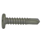 TEKS 1575553 Self-Drilling Screw, #12 x 1 in, Gray Spex Steel Pan Head