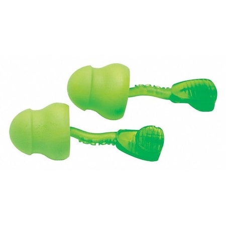 MOLDEX 6940 Glide Reusable Foam Ear Plugs, Pod Shape, 30 dB, Green, 100 PK