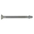 TEKS 1096000 1/4" x 3" Steel Self Drilling Screws, Flat Head Type 100 PK