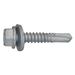 TEKS 1019000 Self-Drilling Screw, 1/4" x 1 1/4 in, Climaseal Steel Hex Head