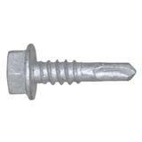 TEKS 1107000 Self-Drilling Screw, #10 x 3/4 in, Climaseal Steel Hex Head