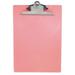 SAUNDERS 21800 8-1/2" x 11" Plastic Clipboard 1", Pink