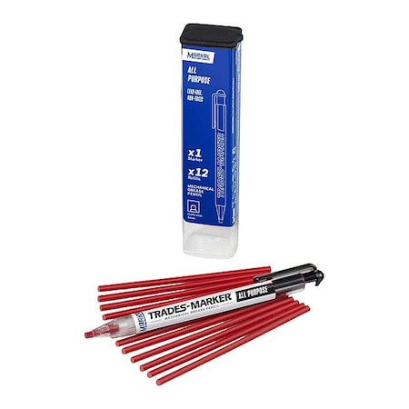 MARKAL 96132 Trades-Marker All-Surface Marker,Red