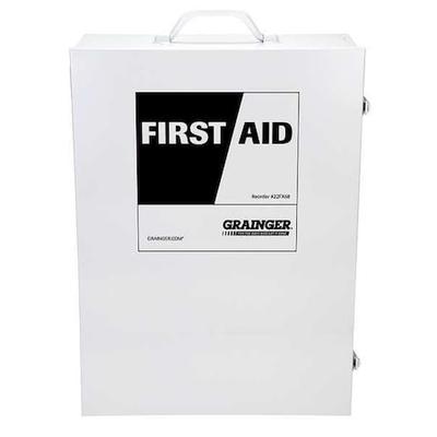 ZORO SELECT 54608 Empty First Aid Cabinet, Metal Case